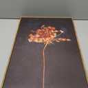 WALLZK Vintage Framed Wall Art Moody Botanical Wall Decor Dark Dried Flower Minimalist Canvas Prints Pictures Rustic Retro Artwork for Walls Living Room Bedroom Bathroom 16"x24"