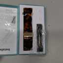 Lerobo Lightweight Resin Band Compatible with Samsung Watch 7 6 5 4 40mm 44mm Galaxy Watch 4 6 Classic 42mm 46mm 43mm 47mm Galaxy 5 Pro 45mm Active 2 40mm 42mm, 20mm Smartwatch Band for Women Men (Tortoiseshell)