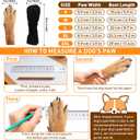 ETIAL Dog Paw Wound Recovery Boot, Breathable Dog Bootie for Injured Paw, Anti-Slip Dog Shoe with Self-Adhesive Strap, Dog Paw Protector for Outdoor Walking & Keep Dogs from Licking Wounds (L)