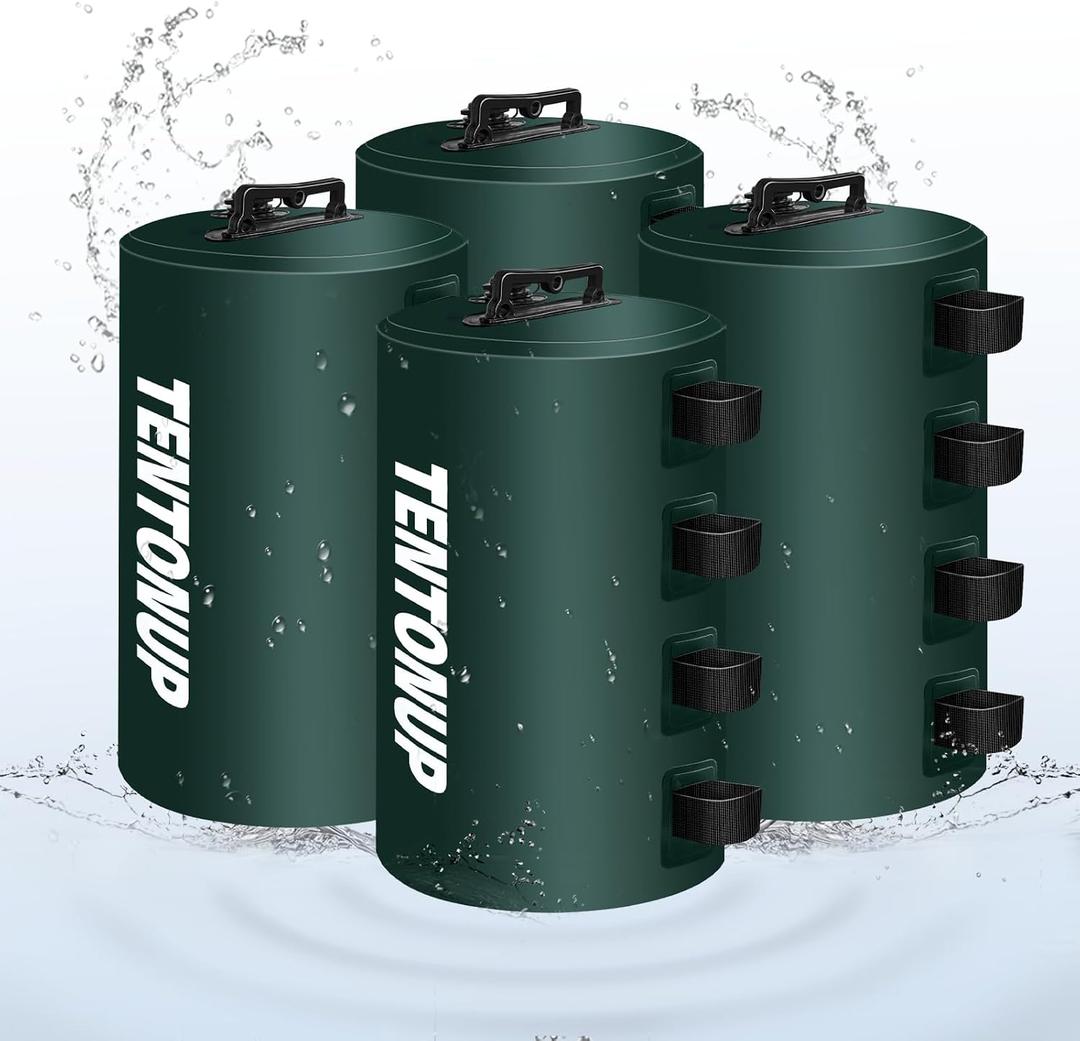 Canopy Water Weight Bags, 220 LBS Heavy Duty Canopy Weights Set of 4, Tent & Gazebo Leg Weights for Pop Up Canopy, Carport, Outdoor Event, Green