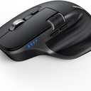 TECKNET Wireless Mouse, Bluetooth Mouse (BT5.0/5.0 & 2.4G) Rechargeable 4800 DPI Ergonomic Optical Mouse with 6 Adjustable, Quiet Clicks, USB A Receiver, 7 Buttons, Wide Compatibility - Black