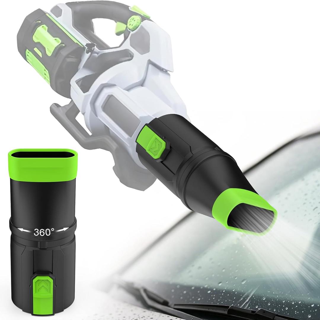 Sealegend Car Drying Nozzle Compatible with EGO Leaf Blower Models 530 575 580 615 650 670 765, Compact Nozzle Attachment for Easy Snow & Leaves Removing, 360Rotation & Scratch Protection, 9.5 in.