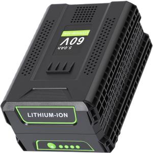 Replacement Battery for Greenworks 60V: 5.0Ah Extended Run Lithium Battery for Greenworks Pro 60 Volt Lawn Mower Trimmer Blower for Home Gardening