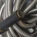 100 FT Garden Hose Expandable - 304 Stainless Steel Water Hose 100 FT - Heavy Duty Flexible Kink Free Hose, no Bite