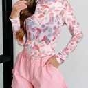 Western Mesh Top Women See Through Cowboy Shirt Mock Neck Country Concert Outfits Layering Sheer Long Sleeve Tops (S)