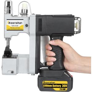 Cordless Bag Closing Machine 2s/bag Bag Sewing Machine Cordless Portable Bag Sewer 8.1Lbs Automatic Woven Bag white