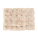 Plush Dog Bed Mat Fluffy Pet Bed Mat Ultra Soft Comfort Keep Warm Plush Dog Kennel Mat Bed Pad for Dogs Cats (S)