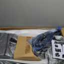 Dowinx Gaming Chair Fabric with Pocket Spring Cushion, Massage Game Chair Cloth with Headrest, Ergonomic Computer Chair with Footrest 290LBS, Grey (Standard)