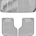 Pigenius Windshield & Side Window Sunshades for Kenworth T800 W900 T680 T600 T270 T370, Reversible Silver/Black