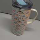 Swig Life 22oz Travel Mug, Insulated Tumbler with Handle and Lid, Cup Holder Friendly, Dishwasher Safe, Stainless Steel, Travel Coffee Cup, Insulated Mug with Lid (Sun Chaser)