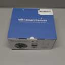 Hiseeu 3MP Security Camera Outdoor,WiFi Camera, Auto Tracking&Light Alarm Floodlight & Color Night Vision,Two-Way Audio, Plug-in Cable,Compatible Wireless System