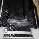 Adazzo Professional Makeup Artist Rolling Train Case Multi-functional Cosmetic Train Case Large Trolley Storage Case for Nail Technicians Cosmetology Case with Compartments for Hairstylist (Black)