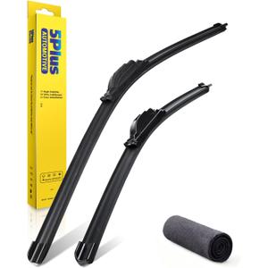5 PLUS Wiper Blades fits Nissan Altima 2019-2025 Bundle with Car Wash Towel | 26 and 17 inch Wiper Blade Set,OEM Quality Premium All-Seasons Wiper blades,Streak-Free Wiping,Quiet Clear Visibility