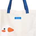 Phaoullzon Cute Canvas Tote Bag - Funny Duck & Goose Hobo Shoulder Crossbody Bag