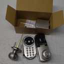 MiLocks TKK-02SN Tkk-Sn Digital Door Knob Lock with Electronic Keypad, Satin Nickel, Keypad, Keyless