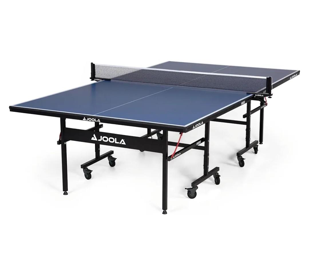 JOOLA Inside Professional MDF Indoor Ping Pong Table with Quick Clamp Table Tennis Net and Post Set - 10 Minute Easy Assembly - Tournament Quality - Foldable with Single Player Playback Mode