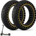 HAONAIMO E Scooter Tires,10 Inches x 2.5 Solid Tires,10 Inches Solid Replacement Wheels,60/70-6.5 Electric Scooter Solid Rubber Tires,Solid Tires for Ninebot Max G30/G30D/G30E/G30LP/Electric Scooter