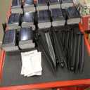 12 Pack Solar Spot Lights Outdoor, Solar Spotlights Outdoor Waterproof 2-in-Auto On/Off Landscape Lighting for Outside Yard Wall Garden Pathway, 3 Light Mode 