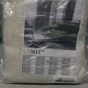 LAMIT Natural 100% Blackout Linen Curtains, 78 Inches Linen Textured Thermal Bedroom Curtains Back Tab and Rod Pocket Neutral Panels with White Liner for Farmhouse, 2 Panels, 52 x 78 Inch, Ivory