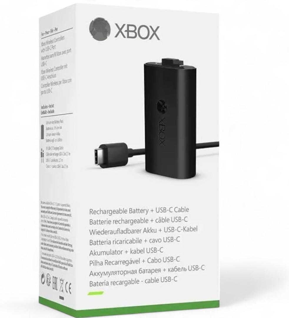 Compatible with Microsoft Xbox Rechargeable Battery Pack with USB-C Cable, External Battery Pack for Xbox Series S, Xbox Series X