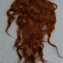 Ginger Long Wavy Wig for Women, Pre-Cut HD Lace Natural Hairline, Glueless Middle Part, Synthetic Fiber for Daily and Party Use 26Inch, Ginger 