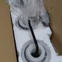 Black Bathroom Light Fixtures 3-Lights Vanity Lights with Milky White Frosted Glass Shade Bathroom Vanity Light 22.4 inch Wall Sconce Lighting Bath(Exclude E26 Bulb)