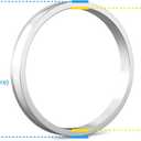 STANCEMAGIC Hubcentric Rings (Pack of 4) - 54.1mm ID to 73.1mm OD - Silver Aluminum Hubrings - Only Fits 54.1mm Vehicle Hubs and 73.1mm Wheel Centerbore - Compatible with Scion Mazda Toyota