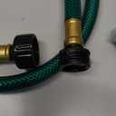 Garden Hose No Leaking for Watering: No Kink and Lightweight - 1/2" Water Hoses 4 FT with Female and Male Fittings for Outdoor and Yard (Green)