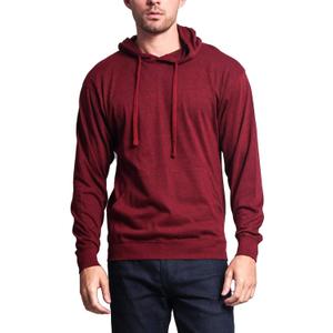 G-Style USA Men's Cross-Dyed Heather Jersey Lightweight Pullover Hoodie Sweatshirt (Red, S) G-Style USA Men's Cross-Dyed Heather Jersey Lightweight Pullover Hoodie Sweatshirt (Red, S)