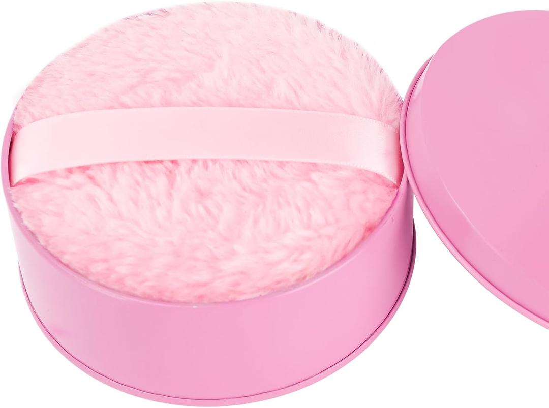 WSYUB Powder Puff,4.33 Inch Body Powder Puff and Container, Powder Puffs for Body Powder,Soft Powders Puffs