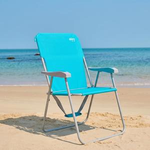 #WEJOY Folding Beach Chairs for Adults, High Back Lightweight for Camp Lawn
Tall Camping Chairs with Shoulder Straps Hard Armrest, Supports 300lbs for Outdoor Concert