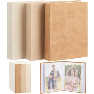 Marsui 3 Pack 4x6 Small Photo Album Holds 156 Pictures Mini 4x6 Photo Book Small Album Book for Pictures Memories for Family Wedding Anniversary Christmas Gift Travel and Graduation