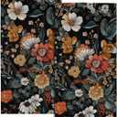 Giwawa Vintage Floral Hand Towels Set of 2 Boho Flower Dish Towels Soft Bath Towels Absorbent Guest Face Towel for Gym Kitchen Home Bathroom Decor