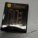 Home Security Door Reinforcement Lock - Safety Child Proof Door Locks with 8 Screws for Inward Swinging Front Doors, Extra Add a Top Lock Inside Withstands 800 lbs Deadbolt Latch, Guard Bedroom Patio (Silver)