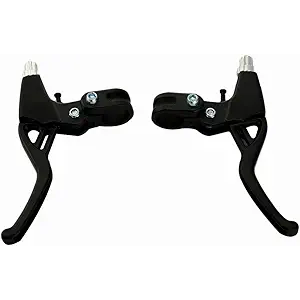 BicycleStore® 1 Pair Universal Aluminum Alloy Bicycle Brake Handle Mountain Road Bike Brake Lever Diameter 22mm(Black)