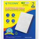 TICONN 2PK Plastic Mattress Bag for Moving Storage, Waterproof Mattress Protector Cover, Heavy-Duty Mattress Moving Supplies (1.5 mil, Full)