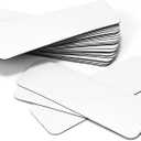 Rammos Dry Erase Magnetic Labels 1 x 3 inch 30 Pieces Magnetic Labels, Waterproof White Magnet Labels for Whiteboards, School, Office and Home
