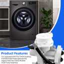 AHA75693425 Washer Drain Pump Assembly Fit for LG Washer WM3400CW WM3600HVA Replacement for EAP12750085 AP6978815 PS12750085