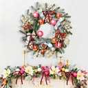 3 x 32pcs Velvet Bows for Christmas Tree Decorations, Pre-Tied Christmas Velvet Bows for Wreaths, Gift Wrapping, Garland, Fireplace Decor. (3/8" W, 5 * 7in) (Burgundy)