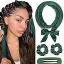 Yanibest Heatless Hair Curler, No Heat Hair Curlers to Sleep in, Overnight Satin Heatless Curling Set with Hair Scrunchies Clip, for All Hair types 