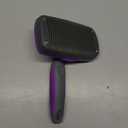 Hertzko Self Cleaning Slicker Brush for Dogs and Cats - Pet Hair Brush for Shedding Long and Short Hair - Easy Clean Retractable Bristles - Cat and Dog Grooming Tool - Purple