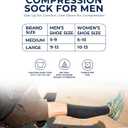 Pembrook Cotton Light Compression Socks for Women & Men - 3 Pairs | 8-15 mmHg Comfort Compression Socks for Men & Women, L