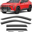 6-PCS Extra-Thick Rain Guards Fit for Chevy Trax 2024 2025 2026 Extra Durable Tape-on Window Rain Guard Window Deflectors Vent Shades Window Visor Vent Visors Exterior Car Accessories