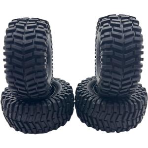 2.2 Crawler Tires with Foam Inserts for TRX4 Axial SCX10 III/II Wraith Redcat Gen 8 Vanquish VS4-10/H10/F10 RC4WD HPI 1/10 RC Rock Crawlers Trail Trucks RC Climbing Tyres, Soft & High Traction