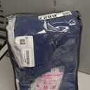 Indigo Navy Pleated Linen Blackout Curtains 90 Inches Long for Bedroom Living Room Pinch Pleat Black Out Thermal Insulated Ring Hooks Back Tab Room Darkening Drapes Dark Blue Curtains with Liner (40"W x 90"L (Pack of 2))