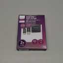 Philips USB Wall Charging Kit, 12W USB A to C Charger Block with 6ft Braided Cord Foldable Plug DLP6212C/37