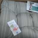 Klear Vu Wicker Solarium Indoor and Outdoor Chair Cushions for Patio Furniture, Kitchen and Dining Room, Water-Resistant Seat Pads, 19x18 Inches, 2 Pack, Boardwalk Stripe, 2 Count