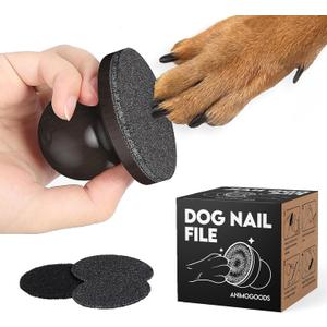 Dog Nail File, Cat Nail File, Dog Nail File Board - Stress-Free Nail Filing for Dogs, Nail File for Dogs, Dog Scratch Pad for Nails, Made from 100% Real Wood (Black)
