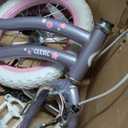 Glerc Petal Girls Bike 12-18 Inch for Ages 2-9, Kids Bike with Training Wheels, Basket & Streamers, Princess Style Kids Bicycle, for Girls