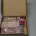 4 Pcs Christmas Table Decor Wooden Hot Cocoa Decoration Christmas Centerpiece Winter Tiered Tray Decor Decorative Red Hot Cocoa Block Signs Gift Farmhouse Xmas Decoration for Home Kitchen